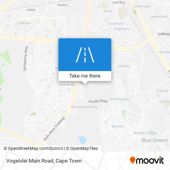 Vogelvlei Main Road map