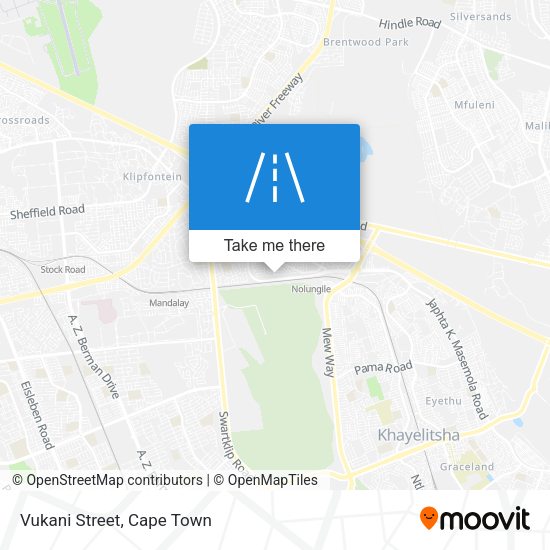 Vukani Street map