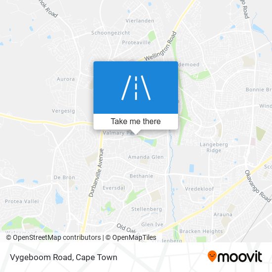 Vygeboom Road map