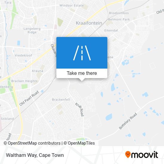 Waltham Way map