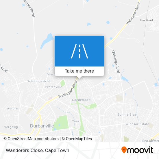 Wanderers Close map