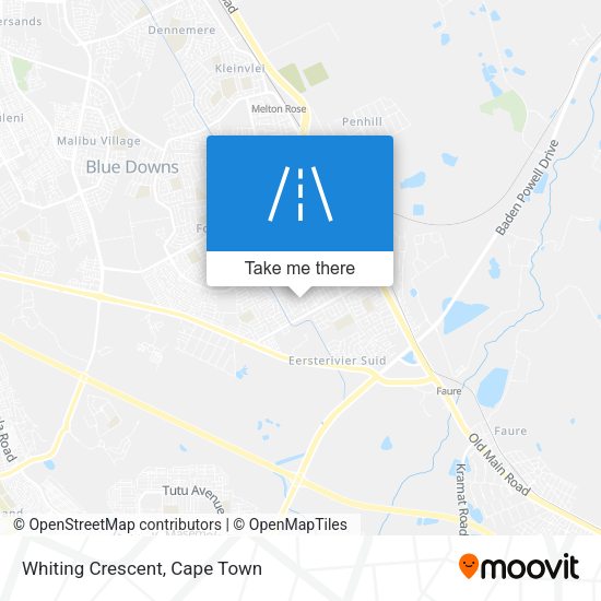 Whiting Crescent map