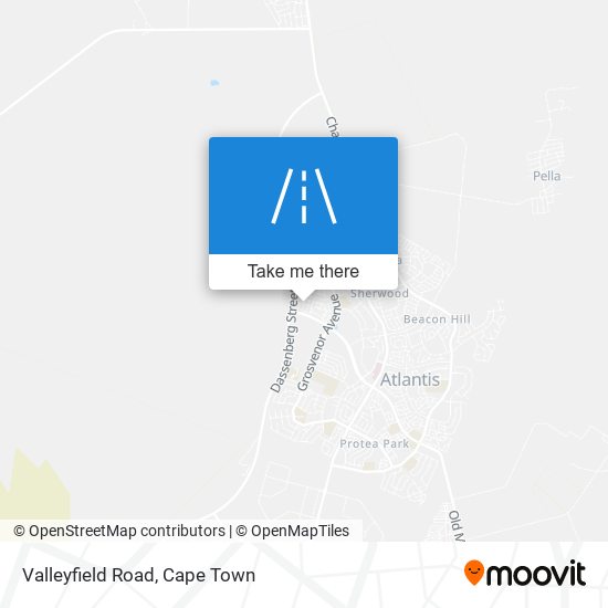 Valleyfield Road map