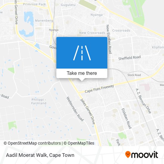 Aadil Moerat Walk map