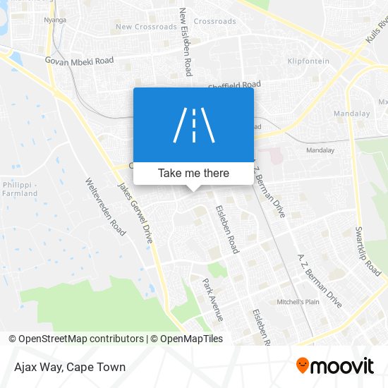 Ajax Way map