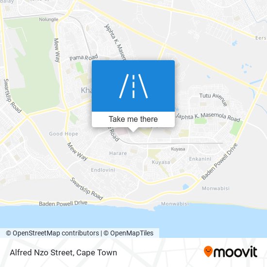 Alfred Nzo Street map