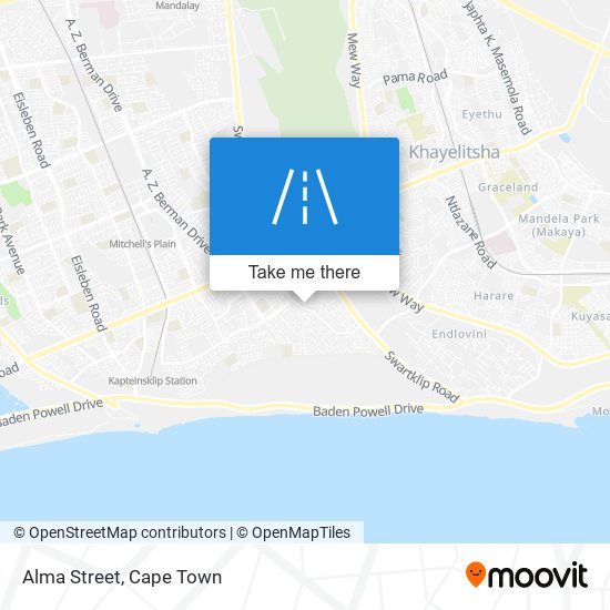 Alma Street map