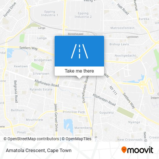 Amatola Crescent map