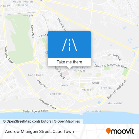 Andrew Mlangeni Street map