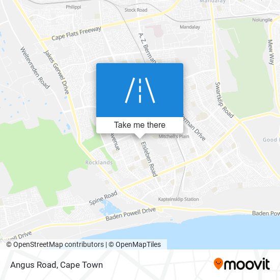 Angus Road map