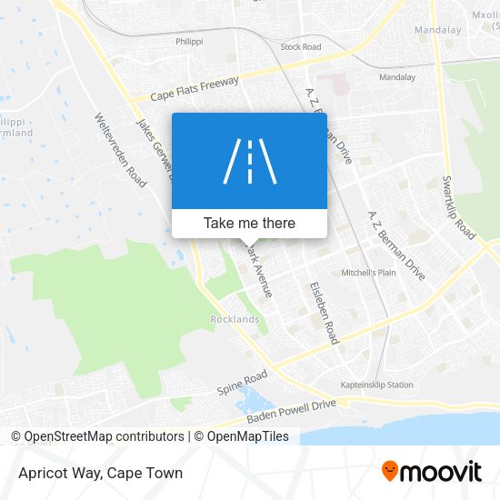 Apricot Way map