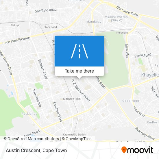 Austin Crescent map