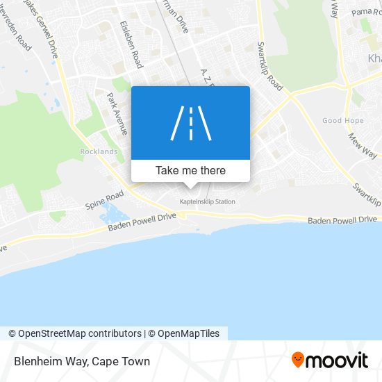 Blenheim Way map