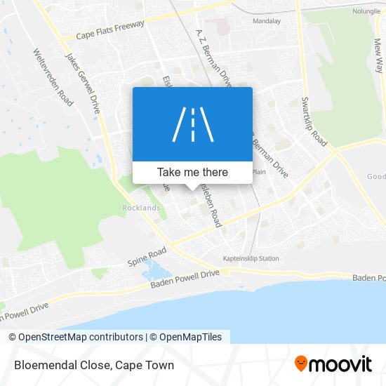 Bloemendal Close map