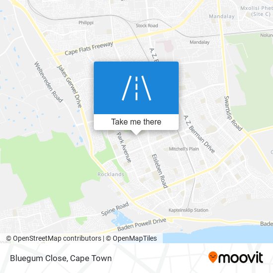 Bluegum Close map