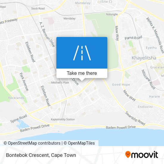 Bontebok Crescent map