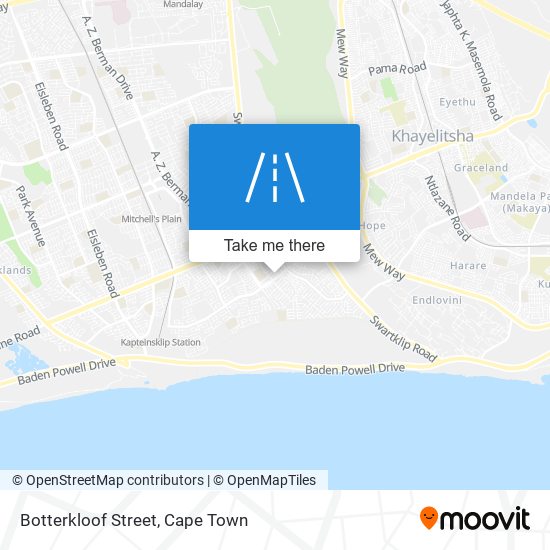 Botterkloof Street map