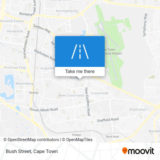 Bush Street map