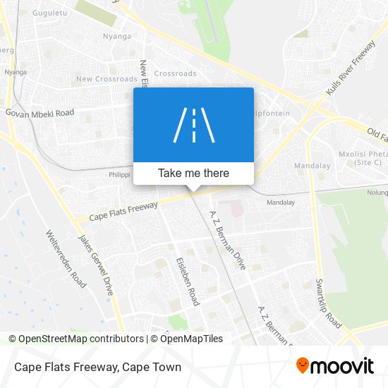 Cape Flats Freeway map