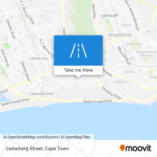 Cedarberg Street map