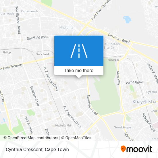 Cynthia Crescent map