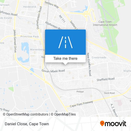 Daniel Close map