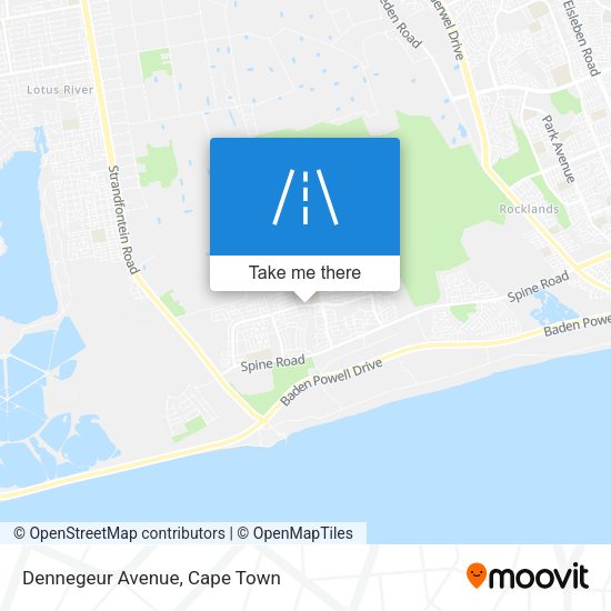 Dennegeur Avenue map