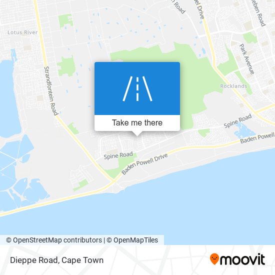 Dieppe Road map