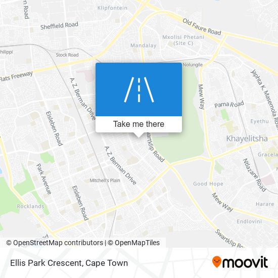 Ellis Park Crescent map