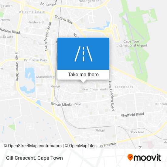Gill Crescent map
