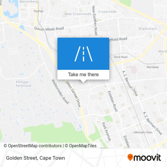 Golden Street map