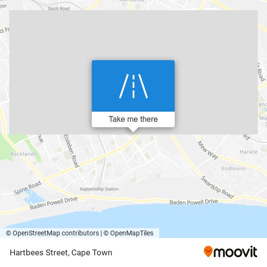 Hartbees Street map