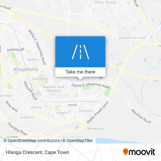 Hlanga Crescent map