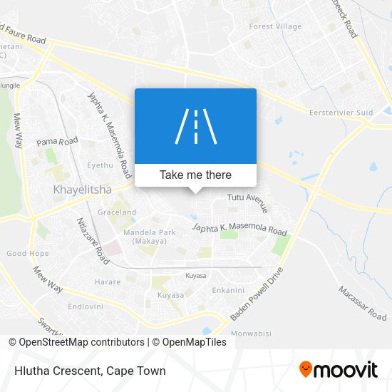 Hlutha Crescent map