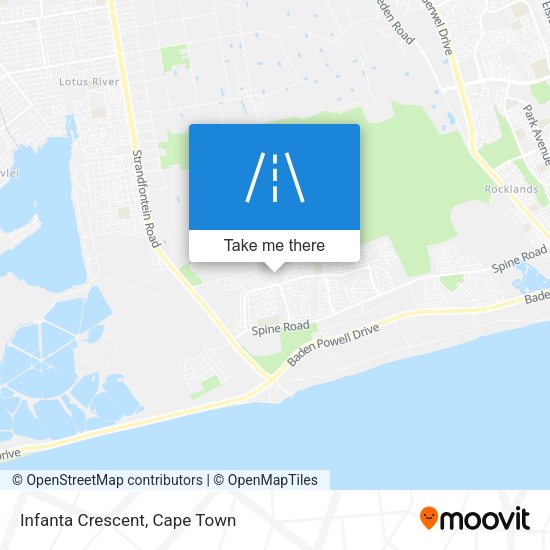 Infanta Crescent map