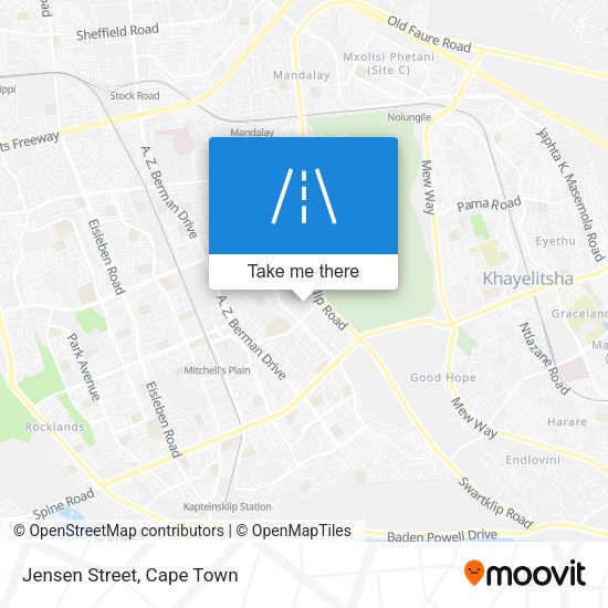Jensen Street map