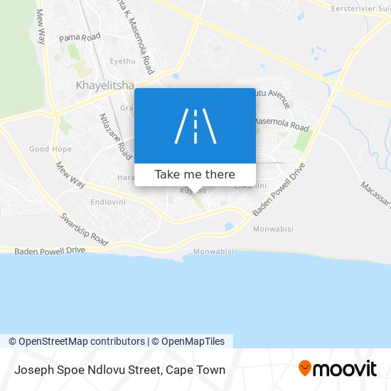 Joseph Spoe Ndlovu Street map