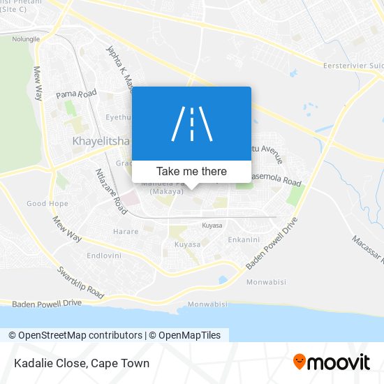 Kadalie Close map