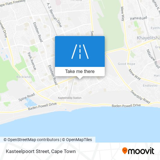 Kasteelpoort Street map