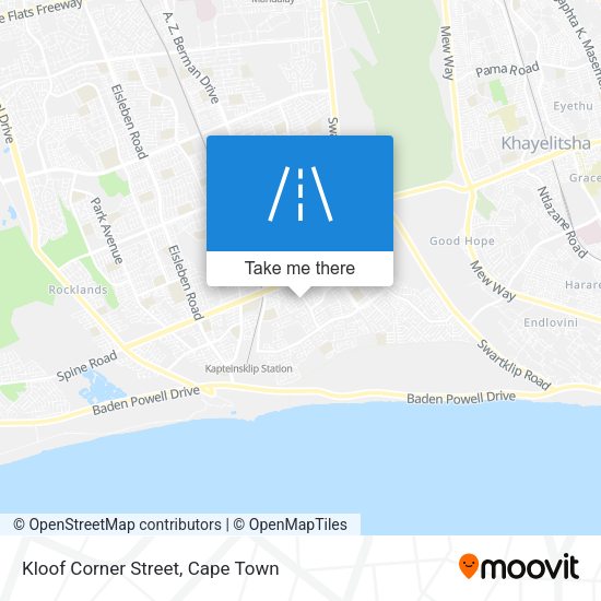 Kloof Corner Street map