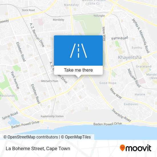 La Boheme Street map