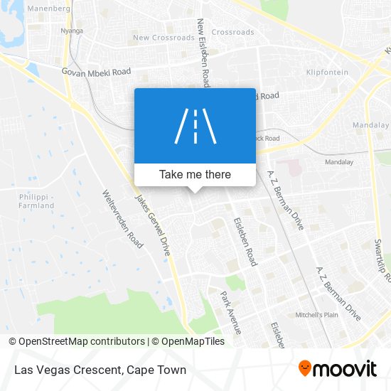 Las Vegas Crescent map