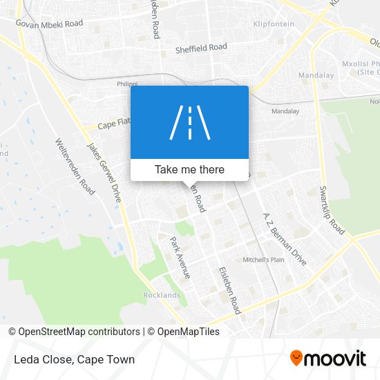 Leda Close map