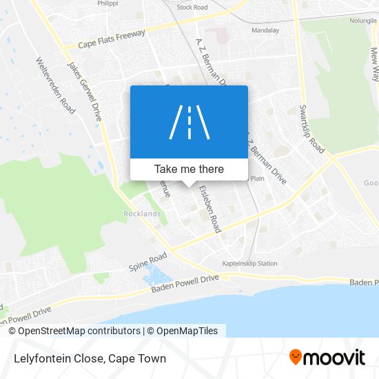 Lelyfontein Close map