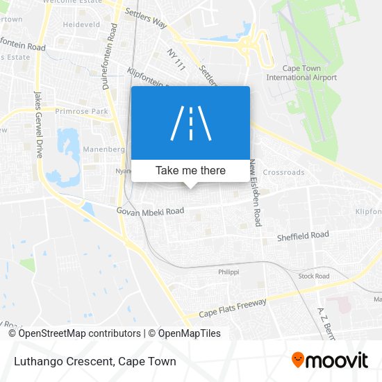 Luthango Crescent map