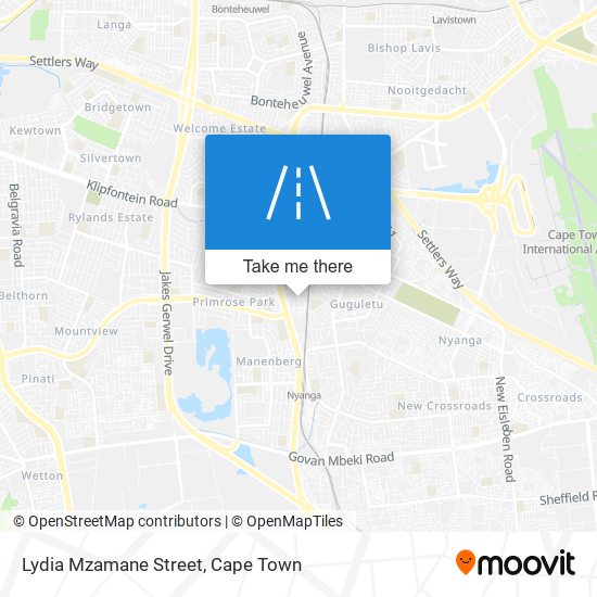 Lydia Mzamane Street map