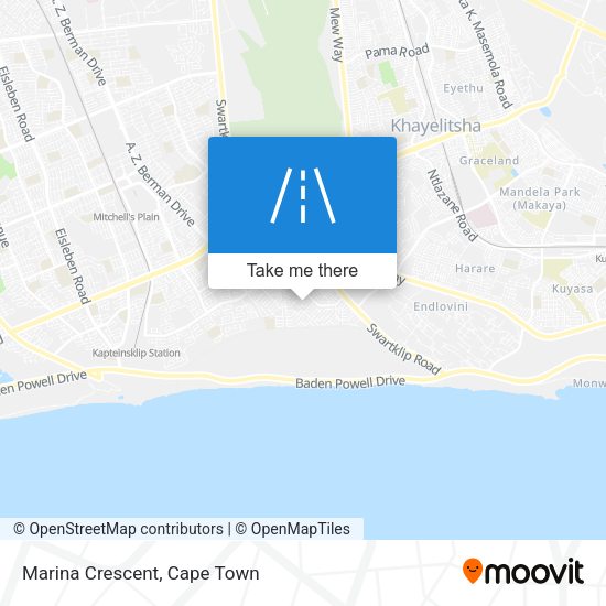 Marina Crescent map