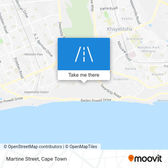 Martine Street map