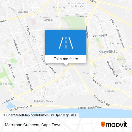 Merriman Crescent map