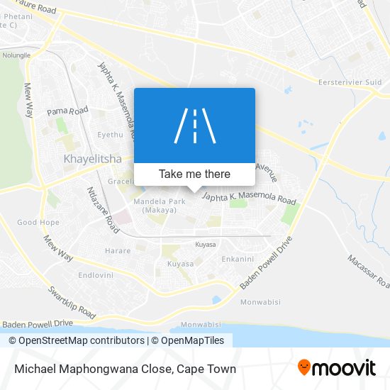 Michael Maphongwana Close map